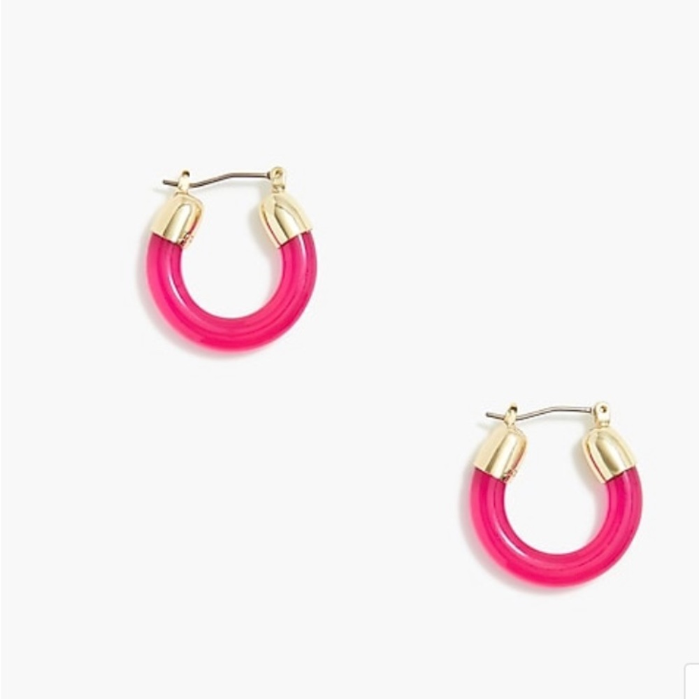 NWT Solid-color hoop earrings